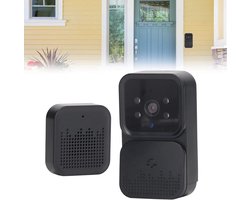 Smart Video Deurbel Camera Draadloos - Met Draadloze Gong - WiFi Beveiligingscamera's voor Thuis - Intercom met Tweeweg Audio en Nachtzicht .