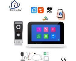 Smart WIFI deur intercom/videofoon 1 touchscreen. T-2301