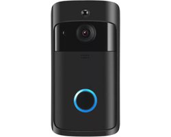 T Ring Video Deurbel - Draadloos - Incl. Accu en 1 X binnen bel - Zwart (Geen abonnement verplichting) Nieuwste v5 update. VERNIEUWDE VERSIE ALS BESTE GETEST.