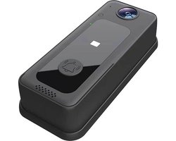 T Ring Video Deurbel -TRM3 met SD KAART OPSLAG ZWART (Draadloos) - Incl. Accu en 1 X binnen bel - Zwart (Geen abonnement verplichting). VERNIEUWDE VERSIE ALS BESTE GETEST.