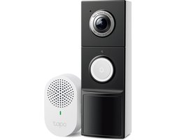 Tapo D235 Video deurbel met camera - inclusief chime/gong - 2K 5MP - Batterij of kabelvoeding- IP66-Slimme deurbel