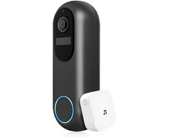 Tuya® Draadloze Deurbel met Camera en Ontvanger – WiFi Video Deurbel - Groot Bereik - Bewegingssensor - Nachtzicht- 2-Weg Audio - Incl 32GB SD-kaart - 1080p Full HD