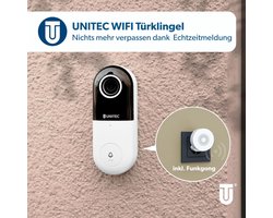 Unitec WLAN video deurintercom deurbel met camera WiFi opbouw bel