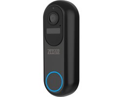 Video deurbel met camera en wifi - Draadloos op accu met 1080P Inclusief draadloze gong (t-ring geluid) en 32GB SD-kaart (slimme deurbel) van Zedar