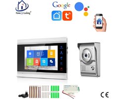WIFI videofoon/intercom met bediening via APP en werkt met spraakgestuurde apps. T-2104V