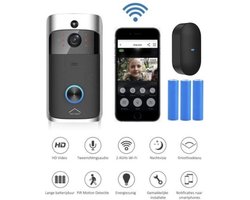 Xecurity X-One Deurbelset - HD WiFi Video Deurbel Draadloos met Camera - Silver Grey