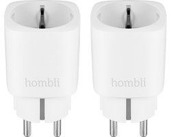 2x Hombli Slimme Stekker WiFi Energiemeter via mobiele app