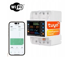 3-Fase Energiemeter 100A WiFi TUYA PV Dubbelzijdig LCD