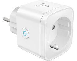 3680W Smart plug met Stroomverbruikmeter - Spraakbesturing en Timer - Compatibel met Alexa en Google Assistant - Smart Home - 2.4 GHz WiFi