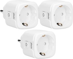 Alecto SMART-PLUG10 TRIPLE - Smart Wifi Tussenstekker - 16A 3680W - 3 stuks