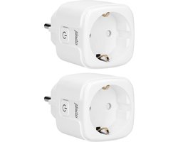 Alecto SMART-PLUG20 DUO - Smart Wifi Tussenstekker met Energiemeter - 16A 3680W -2 stuks