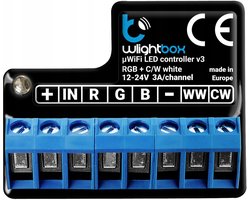 BleBox wLightBox V3 WiFi RGBWW LED-controller 5-kanaals