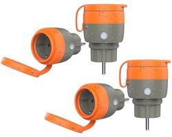 Buiten Slimme Stopcontact 16A - Compatibel met Alexa & Google Home - 4-Pack