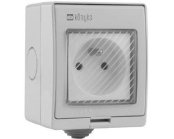 Buitenstopcontact - KONYKS - Pluviose FR - WiFi - Wit