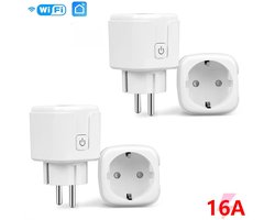 Deze set van 4 slimme wifi-stopcontacten kan via een app worden bediend. De draadloze stopcontacten hebben een maximaal vermogen van 2200 watt (16 ampère) en tonen ook de verbruiksstatistieken.