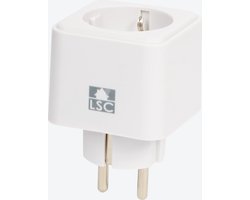 Lsc Smart Connect slimme stekker - 3680 Watt - Met energiemonitoring - Eenvoudig aan te sluiten 2,4 GHz wifi-netwerk - Binnen - Besteller