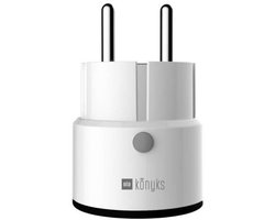 Mini smart socket - KONYKS - Priska Max Black FR - Wi-Fi+BT - 16 A - Wit
