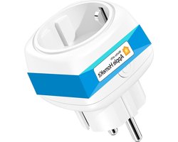 Mini-stopcontact Wifi werkt met Apple HomeKit - kleinste smart plug - compatibel met Alexa Google Assistant en Samsung SmartThings - geen hub nodig - 2.4 GHz - 10 A