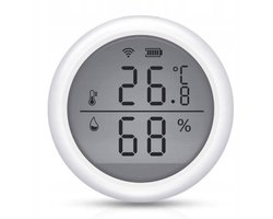 Mini WiFi Temperatuur & Vochtigheid Sensor met LCD - Tuya Smart