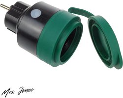 Mrs. Jones Wifi-stopcontact voor buiten timer voor buiten wifi-stopcontact Smart Life stopcontact met spraakbediening IP44 16 A/3680 W 1 stuks .