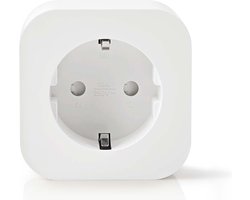 Nedis SmartLife Slimme Stekker - Wi-Fi - 2500 W - Randaarde stekker / Type F (CEE 7/7) - -10 - 45 °C - Android / IOS - Wit - 1 Stuks