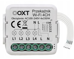 OXT Minirelais 4 Kanalen WiFi TUYA Smart Home
