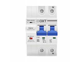 OXT Slimme Zekering 32A 2P Zigbee 3.0 TUYA DIN Rail
