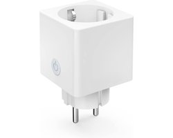 Professioneel mini-plug Wifi-stopcontact met verbruiksmeting - voor spraak- en app-bediening - 3680 W 16 A - thuisbioscoop lamp ventilator