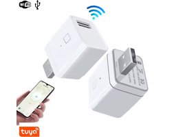 PureVolt Slimme USB Adapterschakelaar - Tijdschakelaar - Smart plug - Werkt met Amazon Alexa en Google - WiFi - Voor iOS en Android - TUYA - Adapter - Schakelaar