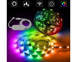 RGB LED Strip 5m WiFi Tuya Smart - Bediening via App & Stem