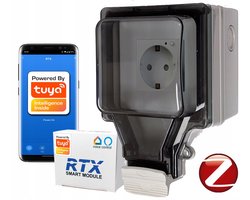 RTX Slim Gniazdko IP67 Tuya Zigbee Tuin met Energie Meting