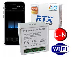 RTX WRS-E2 WiFi Tuya Smart Module - Slank 2-Kanaals Verlichting