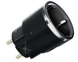 Shelly Plug S Z-wave LR Slimme Stekker Zwart | 2500W en Stroommeting