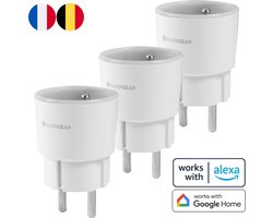 Silvergear Slimme Stekker Met Energiemeter - Smart Plug Google Home & Alexa - Met Penaarde - 3 Pack
