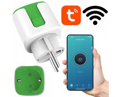 Slim WiFi Stekker met Energiemeter - Groen