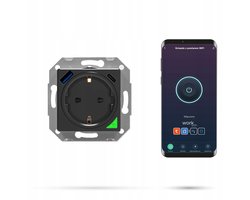 Slim WiFi-stopcontact met 20 W USB-C/USB-A en energieverbruik
