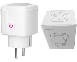 Slim Wifi-stopcontact met Spraakbediening en Energieteller - Compatible met Alexa & Google Assistant
