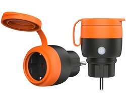 Slimme Buiten Stopcontact met Vermogensmeter - 16A 3680W, Compatibel met Alexa en Google Home, 2-Pack