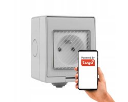 Slimme Buitenstekker IP55 16A WiFi TUYA Smart Life