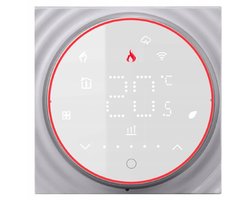 Slimme Ronde Thermostaat 16A Witte LED WiFi TR084