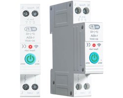 Slimme schakelaar 16A 1P DIN-rail met energiemeter en afstandsbediening via Tuya APP