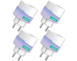 Slimme Stekker 16A met Wi-Fi, Energiemonitor en Spraakbesturing voor Slimme Huizen