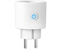 Slimme Stekker 16A/3680W Smart Plug WiFi Met Timerfunctie en Energiemeter,Werkt met Alexa en Google Home,1 Stuks