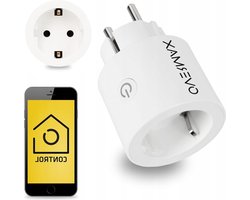 Slimme stekker Smart Home 220-250V AC 16A 50-60Hz 4000W Verbruiksmeter Werkingsschema Bediening app Spraakbesturing Alexa WLAN WiFi Plug 2.4 GHz ENKEL STUK