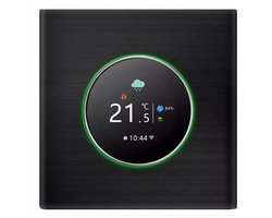 Slimme Thermostaat met Draaiknop 16A WiFi Tuya Zwart TR086