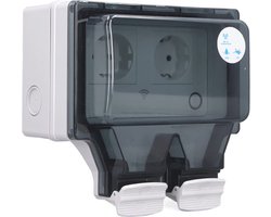 Slimme Waterdichte Wifi Stopcontact voor Buitengebruik - Draadloze Afstandsbediening en Automatisering