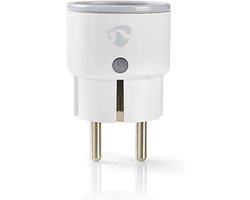 Slimme Wi-Fi Steckdose met Stroommeter en Schakelaar - Tot 10A - Voor Spraakbesturing met Alexa en Google Home