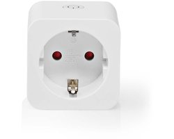 Slimme Wi-Fi Stopcontact met Stroommeter en Schakelaar - 16A Max - Wit