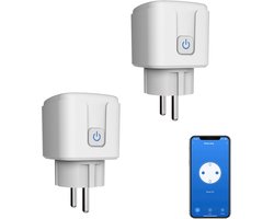 Slimme WiFi Stekker met Timer, App Controle, en Energie Monitor