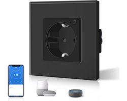 Slimme Wifi-stopcontact met Energiebewaking en App-besturing - 16 A, Werkt met Alexa/Google Home